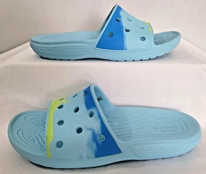 Crocs Light Blue Classic Slide Sandals Shoes Sizes M 3 & W 5 - Picture 1 of 4