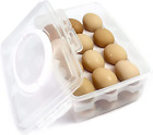 2 Tiers Egg Container Deviled Egg Carrier Eggs Holder With Handle Fridge Freezer