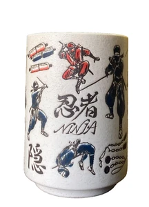 Ninja,Teacup, Samurai　Mino Ware, Microwave Tableware, Japanese Style - Picture 1 of 4