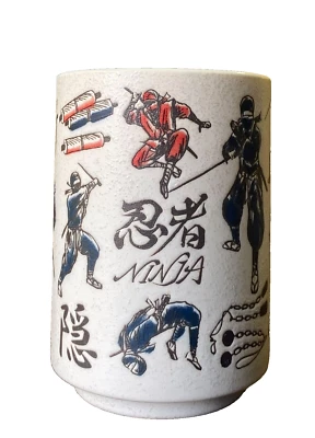 Ниндзя, чайная чашка, посуда Samurai Mino, посуда для микроволновой печи, японский стиль - Изображение 1 из 4