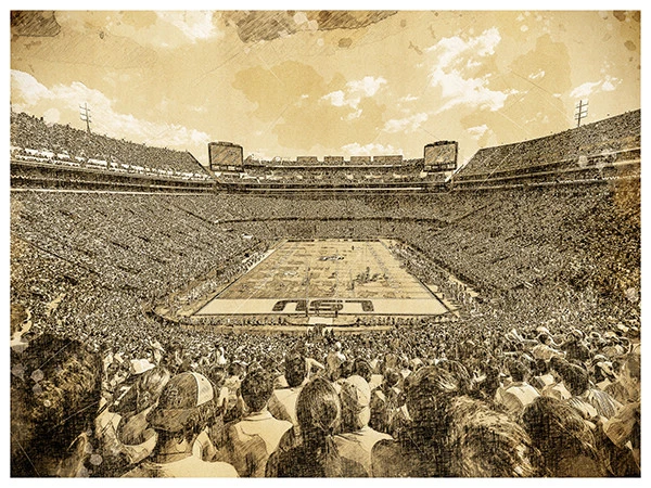 Плакат LSU Tigers эскиз настенное искусство декор мужской пещеры 12x16"" - Изображение 1 из 1