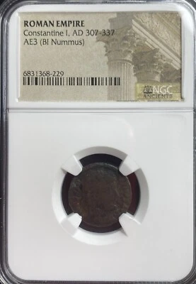 Constantine The Great Camp Gates NGC Genuine Ancient Roman Coin 307-337 AD - Image 1 of 4