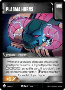 Transformers TCG 3X PLASMA HORNS Rare R 045/064 Wave 5 (Playset) - Titan Masters - Picture 1 of 2