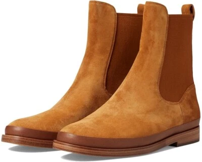 Vince Cecyl Botín Chelsea Botines Marrón Tostado Gamuza Pull On 6.5; NUEVO EN CAJA $450 Foto 1 de 4