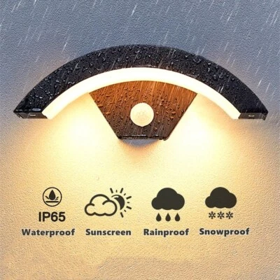 LED Wandlampe mit/ohne Bewegungsmelder IP65 Sensor Außenleuchte Wandleuchte 18W - Bild 1 von 4
