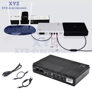Mini Portable UPS 5V/9V/12V Uninterruptible Power Supply Battery Backup 10400mAh - Picture 1 of 14