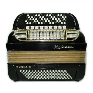 Vintage Hohner Riviera III 5 Row Button Accordion Bayan Lightweight C Griff 2523 - Picture 1 of 13