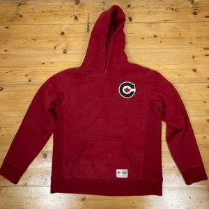 Canada Olympics Official Hudsans Bay Boys Hoodie Jumper Red - Size 10 / 12 - Picture 1 of 9