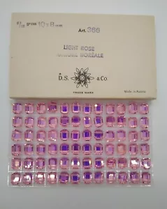 Factory Pack Swarovski Crystal Lt Rose AB 10x8mm Faceted Rectangle 5105 Beads - Picture 1 of 4