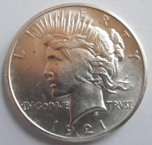 Dólar de plata de la paz 1921 P BU (21PAC2) - Imagen 1 de 6