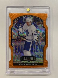 Egor Korshkov /RW Maple Leafs RC | 20/21 UD Allure Orange Slice Die-Cut Rookie - Bild 1 von 8