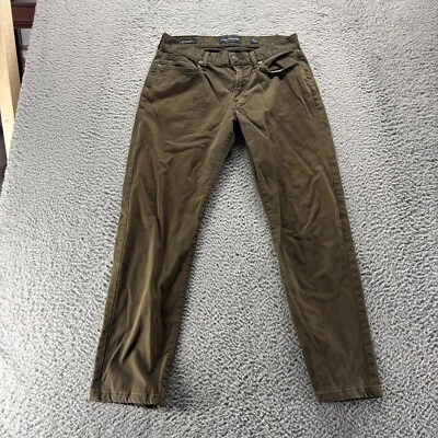 Lucky Brand Chino pants Mens 30x30 Green Cotton Blend Stretch 363 Straight Fit - Image 1 of 4