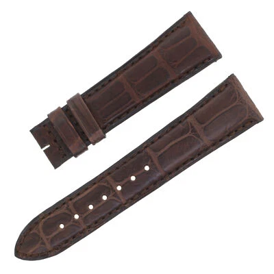 Jaeger-LeCoultre 19-16mm Genuine Crocodile Brown Leather Men's Strap Band - Image 1 of 2