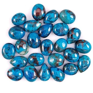 25 piezas Piedras preciosas cabujón azul natural de 105 quilates 12x9 10x8 mm #1879 - Imagen 1 de 4