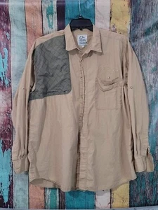 Ducks Unlimited XL Long Sleeve Button Up Shirt Brown Duck Hunting - Picture 1 of 4