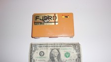 Vintage 4.5" x ~2.75" Fjord Lure Box Tackle Fly Hong Kong - Nos