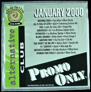 PROMO ONLY "ALTERNATIVE CLUB JANUARY 2000" DJ PROMO CD COMPILATION BJORK *NEW* - Picture 1 of 4