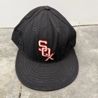 American Needle MLB Chicago White Sox Baseball Cap Men's 7 1/4 Black Fitted Hat - Image 1 of 4