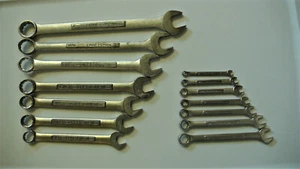 Craftsman Wrenchs Set of 14 Sizes 1/4" Through 1" Open & Box 12 Pt. Standard - Picture 1 of 3