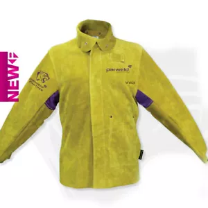 Parweld Panther Leather APRON DRIVERS GLOVES JACKET SLEEVE Welders PPE SPATS - Picture 1 of 24