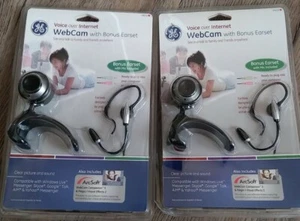 2X GE Webcam with bonus earset voice over Internet with mic included # 98650  - Picture 1 of 2