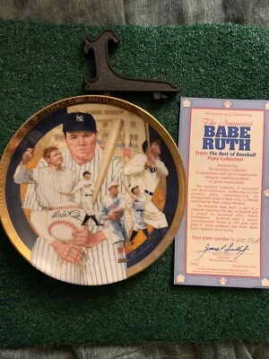 1992 The Hamilton Collection The Legendary Babe Ruth The Best Of Baseball - Image 1 of 3