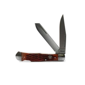 A710010902-M Ariat Folding Medium Knife Muskrat Brown NEW - Picture 1 of 1