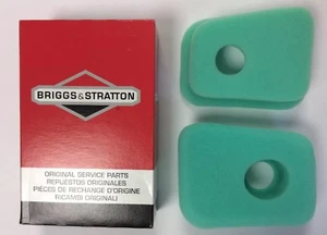 2 x ORIGINAL BRIGGS AND STRATTON SCHAUM LUFTFILTER 27987S 027987 - zwei neue Filter - Bild 1 von 4