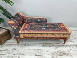 Storage sofa bed, Upholstered chaise lounge, Lounging chair, Vanity chair, - Picture 1 of 9