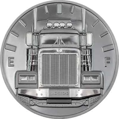 2022 Cook Islands $10 TRUCK-King of The Road 2oz .999 Silver High Relief - Image 1 of 3