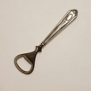 Weighted Sterling Silver Handle Barware Bottle Opener No Monogram - Picture 1 of 8