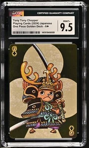 CGC 9.5 Tony Tony Chopper 6 of clubs Playing cards 2024 One Piece Golden Deck - Picture 1 of 2