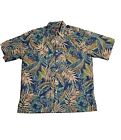 Tori Richard Men's Medium Cotton Lawn Hawaiian Short Sleeve Button Shirt B17