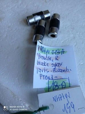 BIANCHI FRENI BACCHETTA CILINDRETTI FRENI CROMATI FASCIA NERA  Foto 1 de 3