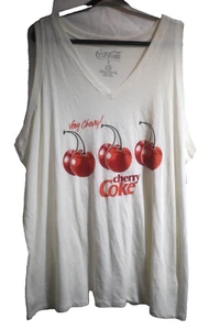 Torrid Womens Size 5 5X Cherry Coke V Neck Classic Fit Graphic Tank Top New - Picture 1 of 8