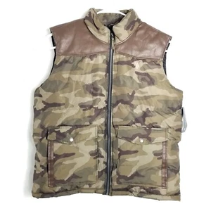 U.s.Polo ASSN Camo Puffer Vest Water Resistant men's size L - Picture 1 of 10