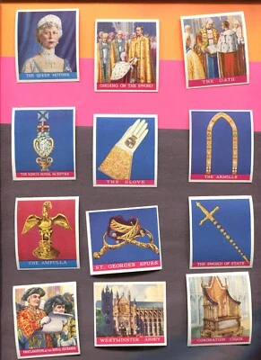 1937 GODFREY PHILLIPS CORONATION OF THEIR MAJESTIES 12 TOBACCO CARD LOT - Image 1 of 3