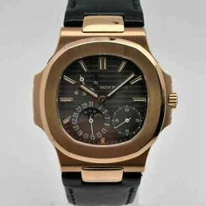 Patek Philippe Nautilus 18k Rose Gold Brown Dial Men Automatic Watch 5712R-001 - Picture 1 of 20