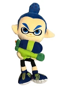 Splatoon Inkling Boy Blue San-Ei Stuffed Figure Plush Toy Nintendo 10" - Picture 1 of 14