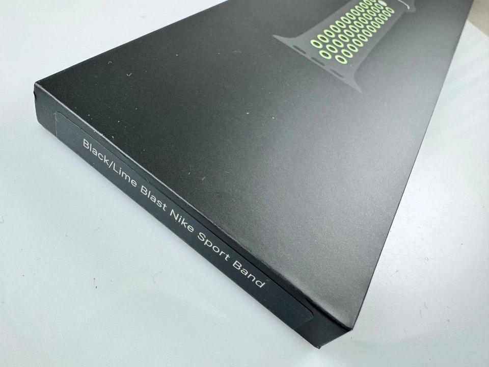 Apple Watch Band NIKE Sport MXR02AM/A GENUINE 42/44/45mm BLACK / LIME