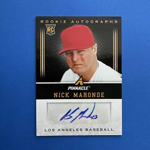 2013 Panini Pinnacle Autographs #NM Nick Maronde Angels AUTO autografo firmato - Foto 1 di 3