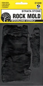 C1239 Woodland Scenics Rock Mould Strata Stone 5" x 7" (12.7cm x 17.7cm) TMC - Picture 1 of 1