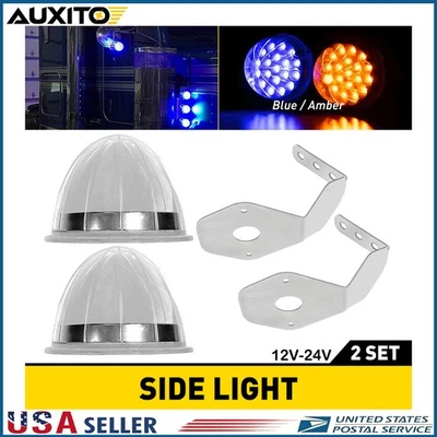 4PCS Watermelon Marker Clearance Light Turn Signal Bracket For Van RV Boat - Image 1 of 4