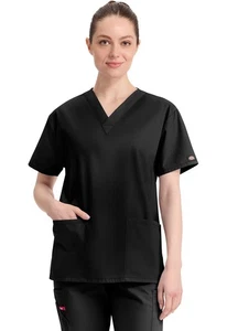 Dickies Scrubs 86706 V Neck Scrub Top Dickies EDS Signature Black - Bild 1 von 6