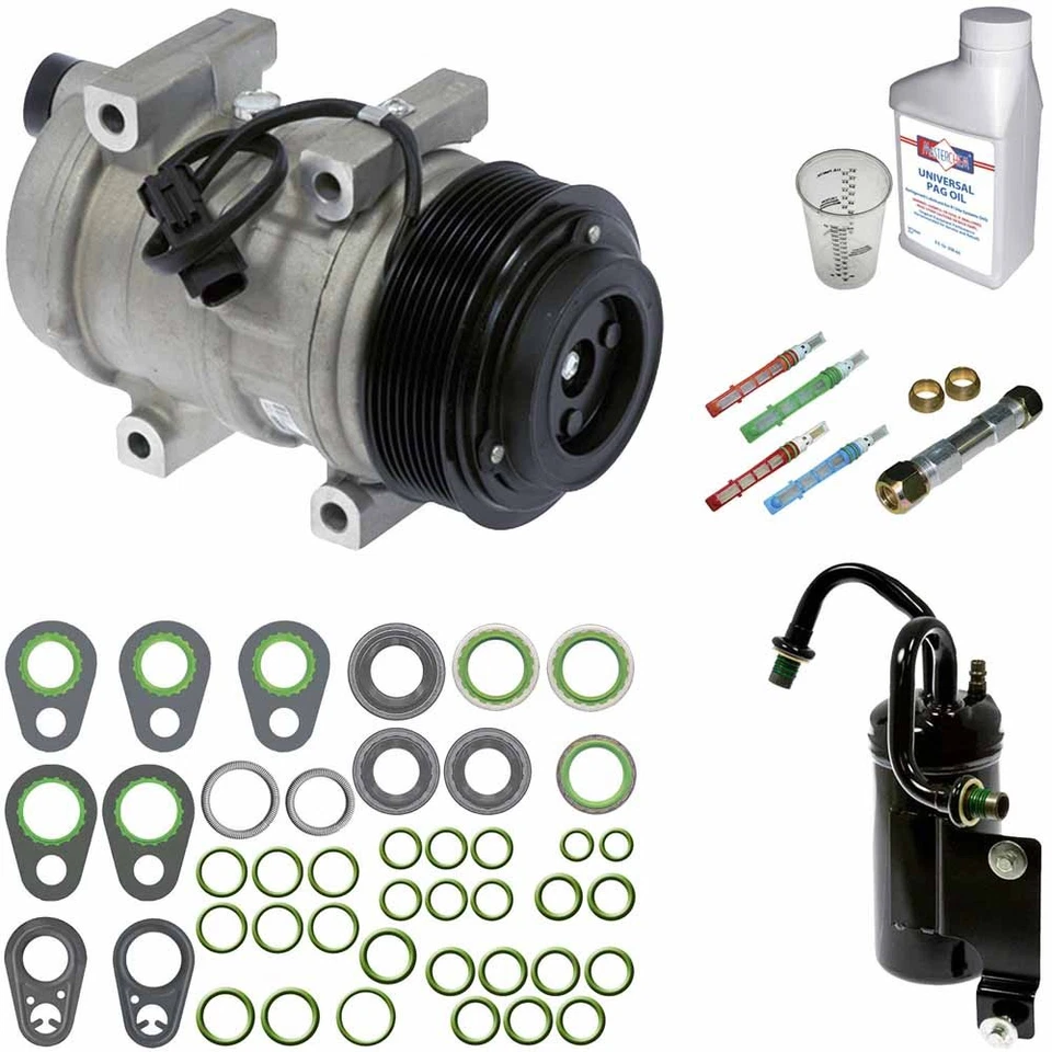 Compresor de aire acondicionado Omega para Dodge Ram 2006-2009 con kit de reparación de aire acondicionado GAP Foto 1 de 1