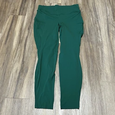 Lululemon размер 10 базовый темп высокая посадка бег туго 28» матовый Nulux зеленый яшма - Изображение 1 из 4