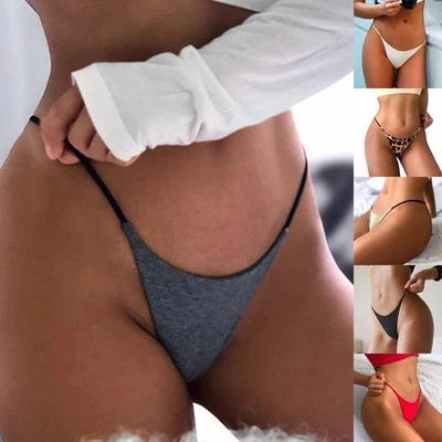 Frauen Slip G-String Höschen Low Rise Nylon Schlüpfer Sexy Unterwäsche - Bild 1 von 4