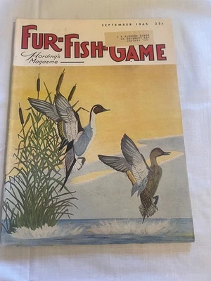 Fur Fish Game Magazine September 1965 Hunting Fishing Wildlife Outdoor - Image 1 of 2