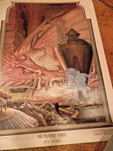 Vintage Smaug & Bilbo 'The Invisible Thief' JRR Tolkien's The Hobbit  W5803 - Picture 1 of 8