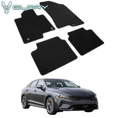 Alfombrillas traseras delanteras negras de nailon para auto Kia K5 Optima 21-25 4 piezas Foto 1 de 4